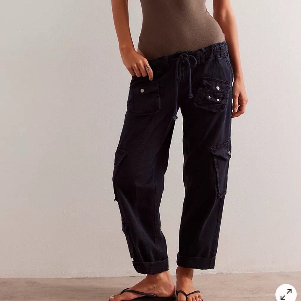 Black Cargo Pants with Pockets